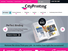 Tablet Screenshot of cityprintingltd.co.uk